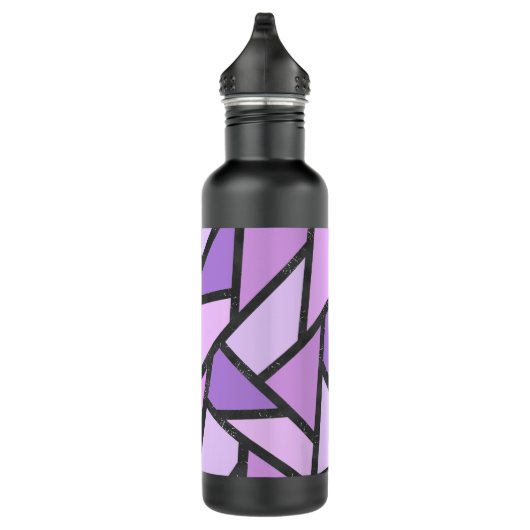 Farbtöne des lilac-farbenen Glasmusters Edelstahlflasche (Rechts)