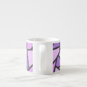 Farbtöne des lilac-farbenen Glasmusters Espressotasse (Rückseite)
