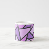 Farbtöne des lilac-farbenen Glasmusters Espressotasse (Vorderseite)