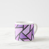 Farbtöne des lilac-farbenen Glasmusters Espressotasse (Vorderseite Rechts)