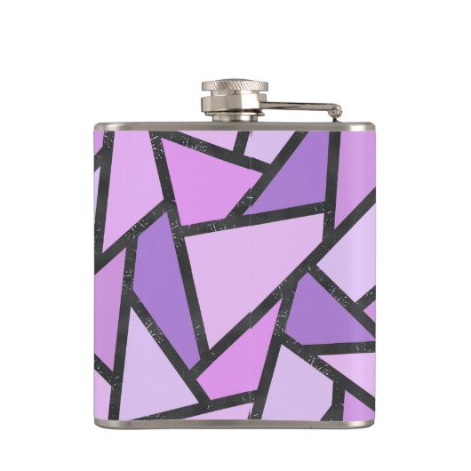 Farbtöne des lilac-farbenen Glasmusters Flachmann (Rückseite)