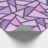 Farbtöne des lilac-farbenen Glasmusters Geschenkpapier (Ecke)