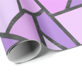 Farbtöne des lilac-farbenen Glasmusters Geschenkpapier (Rolleneckpunkt)