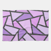 Farbtöne des lilac-farbenen Glasmusters Geschirrtuch (Horizontal)