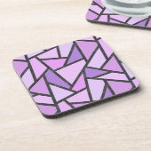 Farbtöne des lilac-farbenen Glasmusters Getränkeuntersetzer (Linke Seite)