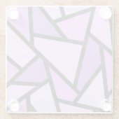 Farbtöne des lilac-farbenen Glasmusters Glasuntersetzer (Rückseite)
