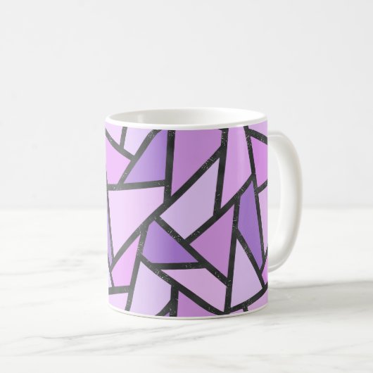 Farbtöne des lilac-farbenen Glasmusters Kaffeetasse (VorderseiteRechts)