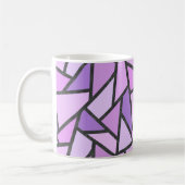 Farbtöne des lilac-farbenen Glasmusters Kaffeetasse (Links)
