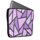 Farbtöne des lilac-farbenen Glasmusters Laptopschutzhülle (Vorne Rechts)