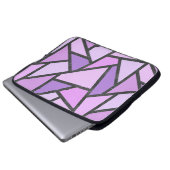 Farbtöne des lilac-farbenen Glasmusters Laptopschutzhülle (Vorne Knopf)