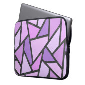 Farbtöne des lilac-farbenen Glasmusters Laptopschutzhülle (Vorderseite Links)