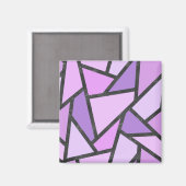 Farbtöne des lilac-farbenen Glasmusters Magnet (Vorderseite/Rückseite)