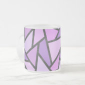 Farbtöne des lilac-farbenen Glasmusters Mattglastasse (Vorderseite Links)