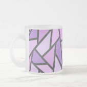 Farbtöne des lilac-farbenen Glasmusters Mattglastasse (Links)