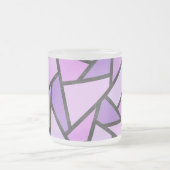 Farbtöne des lilac-farbenen Glasmusters Mattglastasse (Mittel)