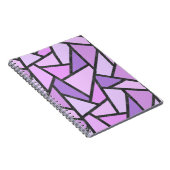 Farbtöne des lilac-farbenen Glasmusters Notizblock (Rechte Seite)