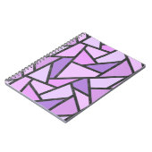 Farbtöne des lilac-farbenen Glasmusters Notizblock (Linke Seite)