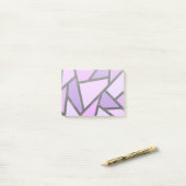 Farbtöne des lilac-farbenen Glasmusters Post-it Klebezettel (Auf Schreibtisch)