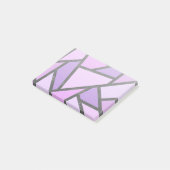 Farbtöne des lilac-farbenen Glasmusters Post-it Klebezettel (angewinkelt)