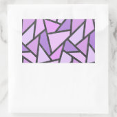 Farbtöne des lilac-farbenen Glasmusters Rechteckiger Aufkleber (Tasche)