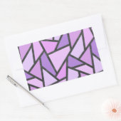 Farbtöne des lilac-farbenen Glasmusters Rechteckiger Aufkleber (Umschlag)