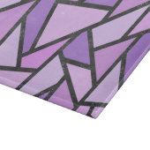 Farbtöne des lilac-farbenen Glasmusters Schneidebrett (Ecke)