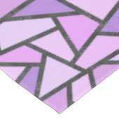 Farbtöne des lilac-farbenen Glasmusters Tischdecke (Schrägansicht)