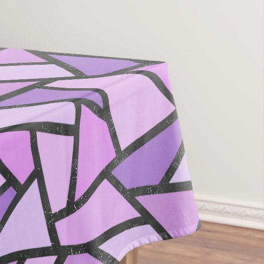 Farbtöne des lilac-farbenen Glasmusters Tischdecke (Beispiel)