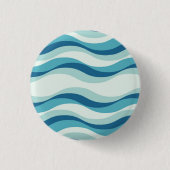 Farbtöne des Musters "Blaue Welle" Button (Vorderseite)