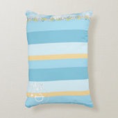 Farbtöne des Musters "Blaugestreiftes Monogramm" Dekokissen (Vorderseite(Vertikal))