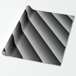 Farbtöne des Musters "Graue Streifen" Geschenkpapier