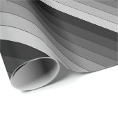 Farbtöne des Musters "Graue Streifen" Geschenkpapier (Rolleneckpunkt)