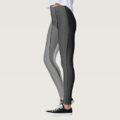 Farbtöne des Musters "Graue Streifen" Leggings (Links)