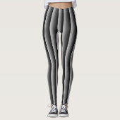 Farbtöne des Musters "Graue Streifen" Leggings (Vorderseite)