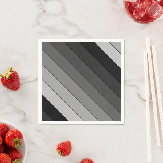 Farbtöne des Musters "Graue Streifen" Serviette (Beispiel)