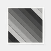 Farbtöne des Musters "Graue Streifen" Serviette (Vorderseite)