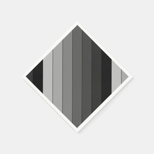 Farbtöne des Musters "Graue Streifen" Serviette (Ecke)