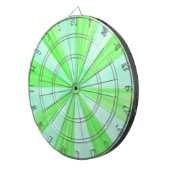 Farbtöne des Musters "Muster der grünen Geometrie" Dartscheibe (Vorderseite rechts)
