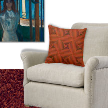 Farbtöne des orangen Boxmusters - Drehkissenmuster