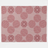 Farbtöne des rosa Abstrakt-Hintergrund-Circle-Must Fleecedecke (Vorderseite (Horizontal))