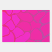 Farbtöne des rosa glänzenden Schleifpapiers  Geschenkpapier Set (Vorderseite 2)