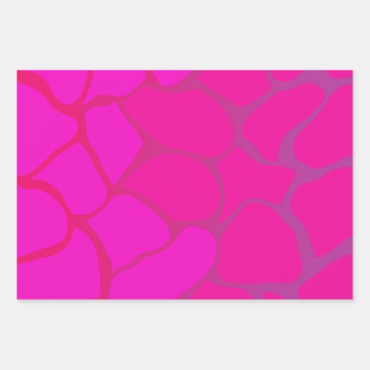 Farbtöne des rosa glänzenden Schleifpapiers  Geschenkpapier Set (Vorderseite 2)