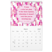 Farbtöne des rosa Kalenders Kalender (Mär 2027)