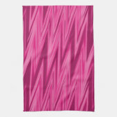 Farbtöne des rosa Zigzag-Musters Geschirrtuch (Vertikal)