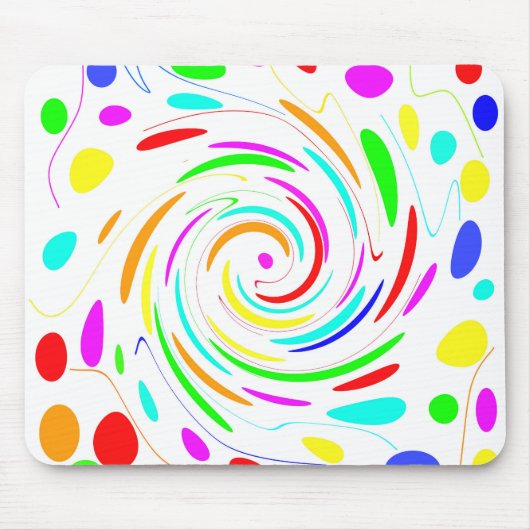 Farbtöne drehen Mousepad (Vorne)