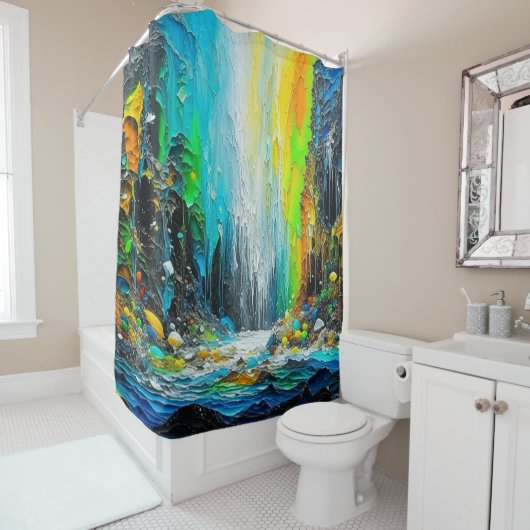 Farbtöne Duschvorhang (Beispiel)