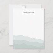 Farbtöne Farbe Grün Ombre Elegant Mitteilungskarte (Vorderseite)