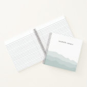 Farbtöne Farbe Grün Ombre Elegant Notizblock (Innenseite)