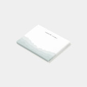 Farbtöne Farbe Grün Ombre Elegant Post-it Klebezettel (angewinkelt)