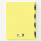 Farbtöne für blaue Muster - Notebook Notizblock (Rückseite)